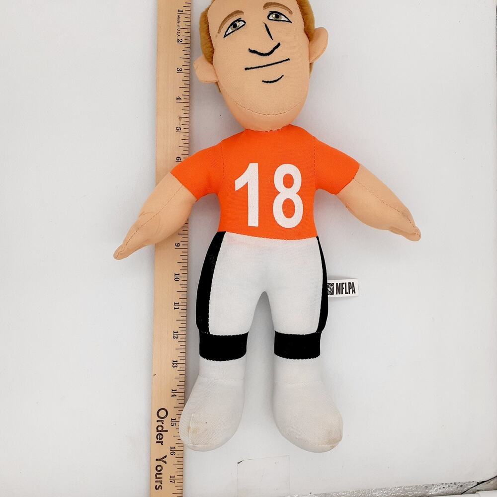 Bleacher Creatures Plush Peyton Manning #18 Broncos Jersey 10 Inch - Picture 4 of 8